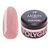 Moon Full Polygel do przedłużania paznokci Poly gel №19 głęboki r&oacute;ż z połyskiem 15 ml w sklepie internetowym Beauty Hunter