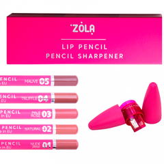 Zola Набор карандашей для губ с точилкой и пеналом  в интернет магазине Beauty Hunter
