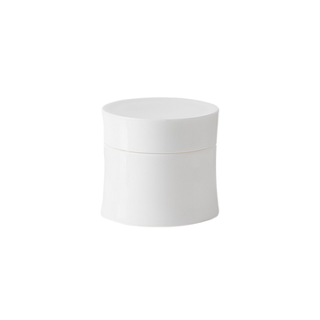 Słoik, kształtny, plastikowy, błyszczący, biały, 30 ml w sklepie internetowym Beauty Hunter