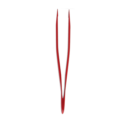 Staleks Eyebrow tweezers Expert 11 Type 3 (wide beveled edges) red