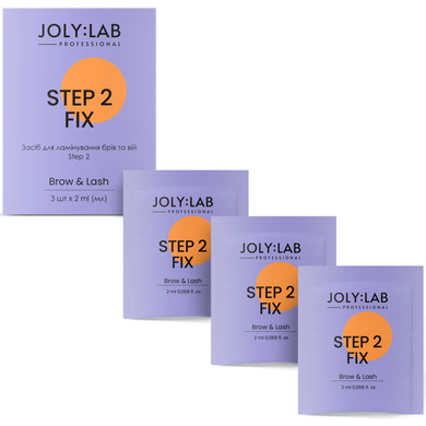 JolyLab Set of composition for lamination of eyebrows and eyelashes Step No. 2, 3*2 ml