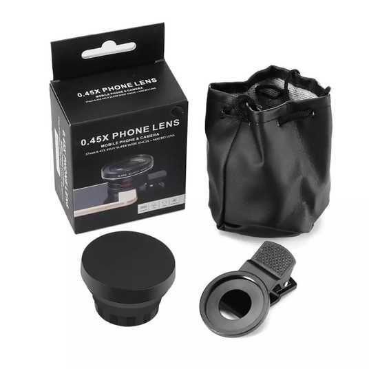 Линза для телефона 2 в 1 - 0,45X Phone Lens (Широкоугольная +