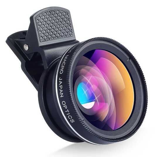 Линза для телефона 2 в 1 - 0,45X Phone Lens (Широкоугольная +