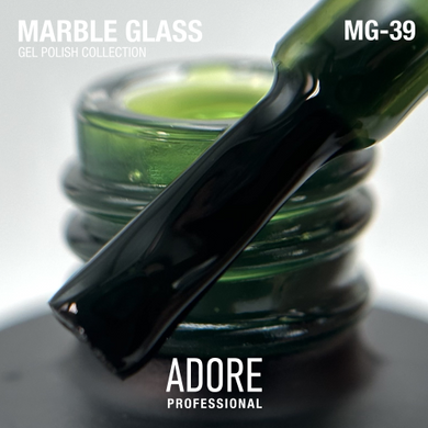 Гель-лак Adore Professional для вітражного покриття Marble glass MG-39 Chlorite темно-зелений 8 мл в інтернет магазині Beauty Hunter