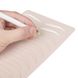 Training mat with eyebrow sketch Premium Beige and silver, double-sided, 14.6*22 cm 4 of 5