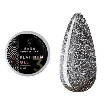 SAGA Professional Nail Art Gel Platinum Paint 03 5 g