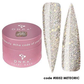 База DNKa' камуфлирующая светоотражающий в банке Cover Base Rubber French №0052 Meteoric 30 мл в интернет магазине Beauty Hunter