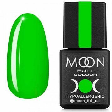 Гель-лак Moon Full Neon №702 салатовий яскравий 8 мл в інтернет магазині Beauty Hunter